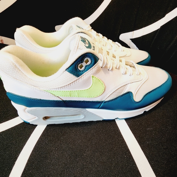 Nike Air Max 90/1 Spruce Lime White New Size 12 AJ7695-103 - Picture 6 of 12